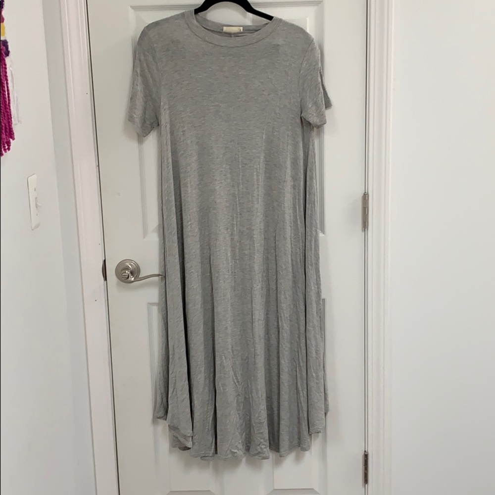 Grey Midi Length Dress Size Medium
